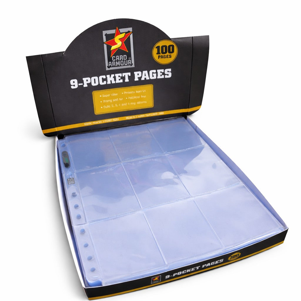 9 Pocket Trading Card Binder Sleeve | Refill Page  Prime Time Collectables