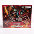 Gundam Dual Impact Card Game sealed booster box on white background