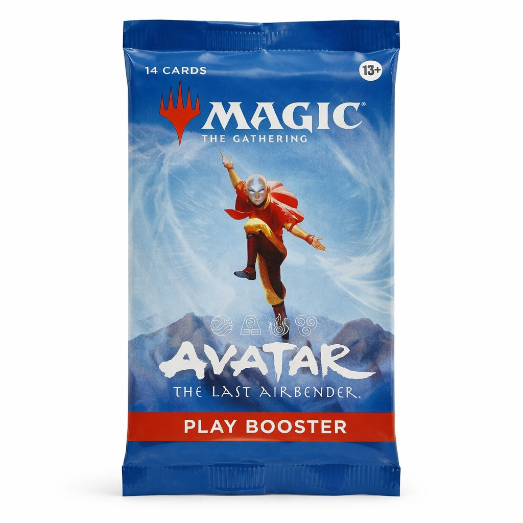 Magic: The Gathering Avatar The Last Airbender play booster pack with Aang artwork and 14 cards inside