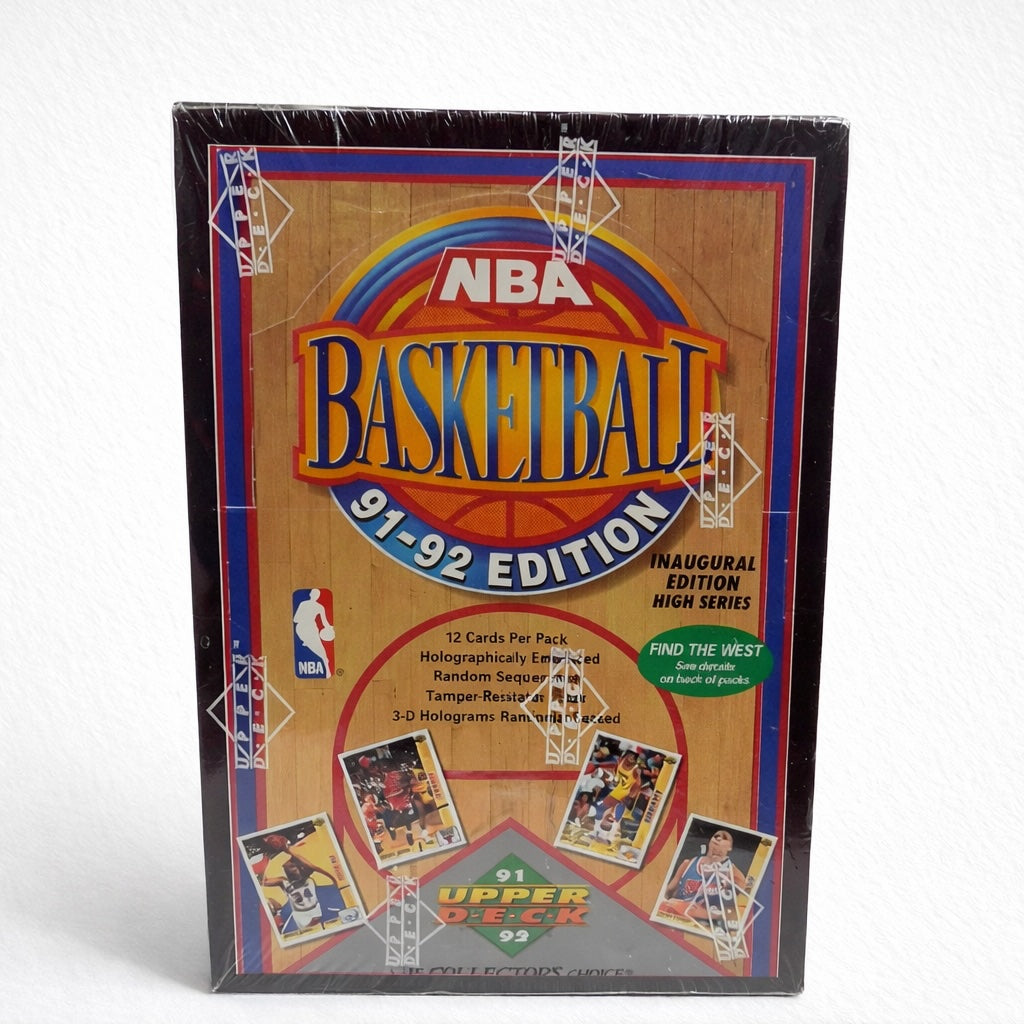 NBA Upper Deck 1991/1992 Inaugural Edition sealed box on white background