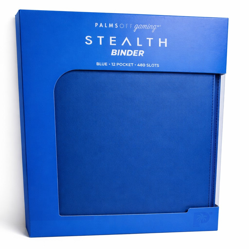 Palms Off Gaming Stealth Binder 12 Pocket trading card binder on white background