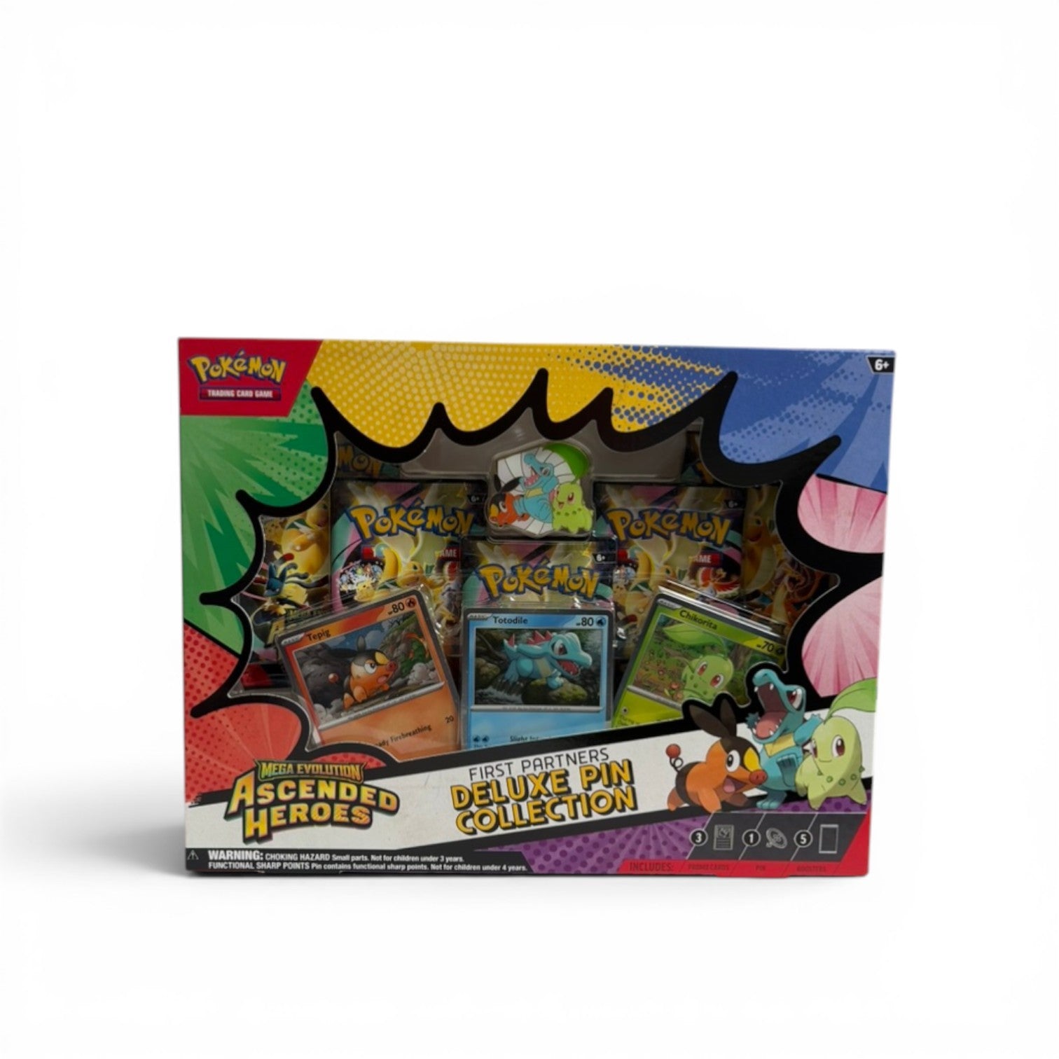 Pokemon Ascended Heroes Deluxe Pin Collection sealed on white background