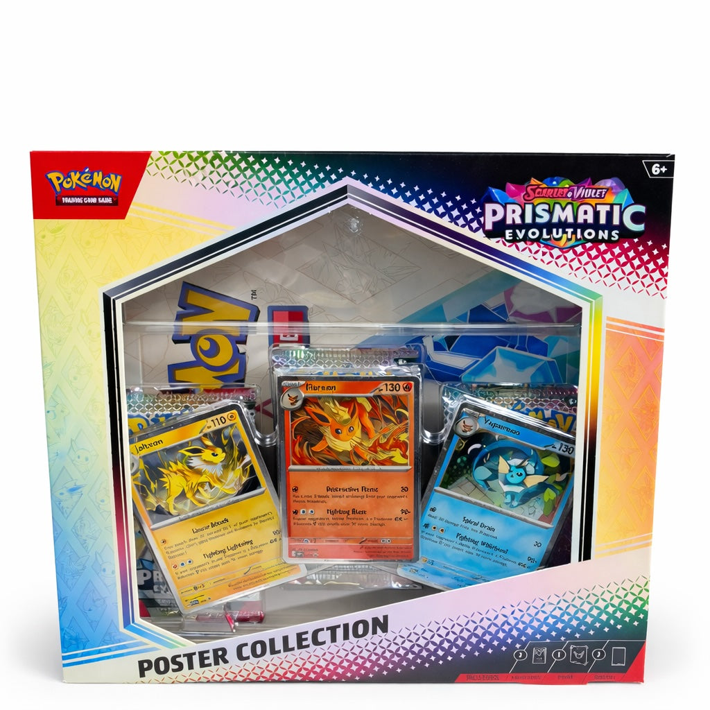 Pokemon Prismatic Evolution Poster Collection sealed on white background