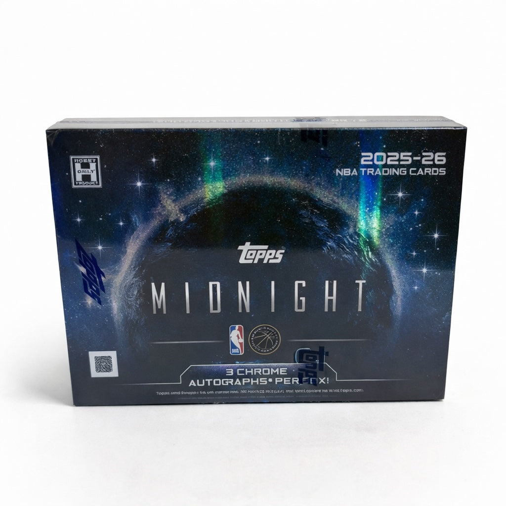 Topps Midnight NBA 2025/2026 sealed box on white background
