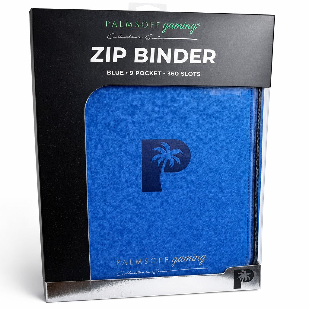 Trading Card Zip Binder 9 Pocket secure card storage on white background